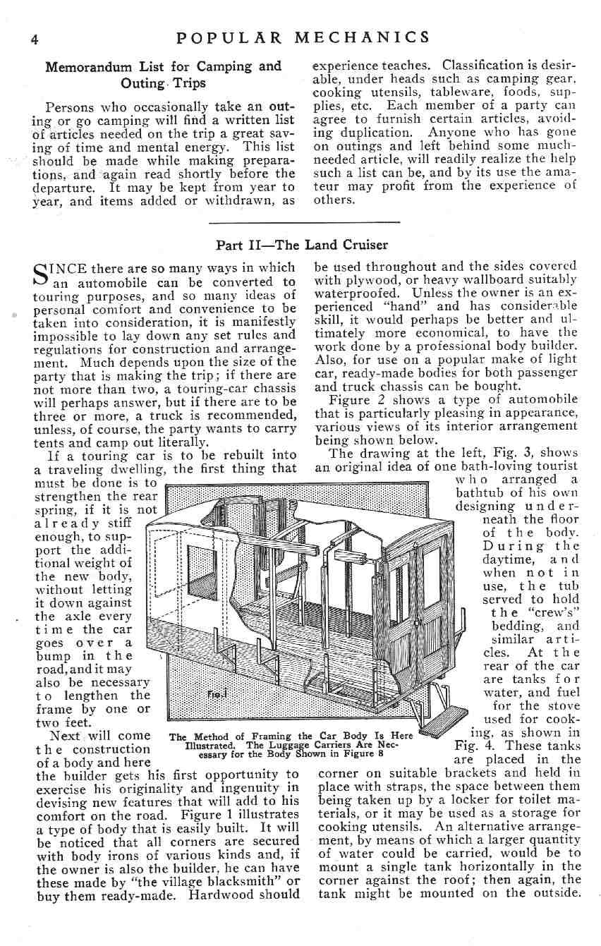 1924 Popular Mechanics Auto Tourist Handbook Page 76